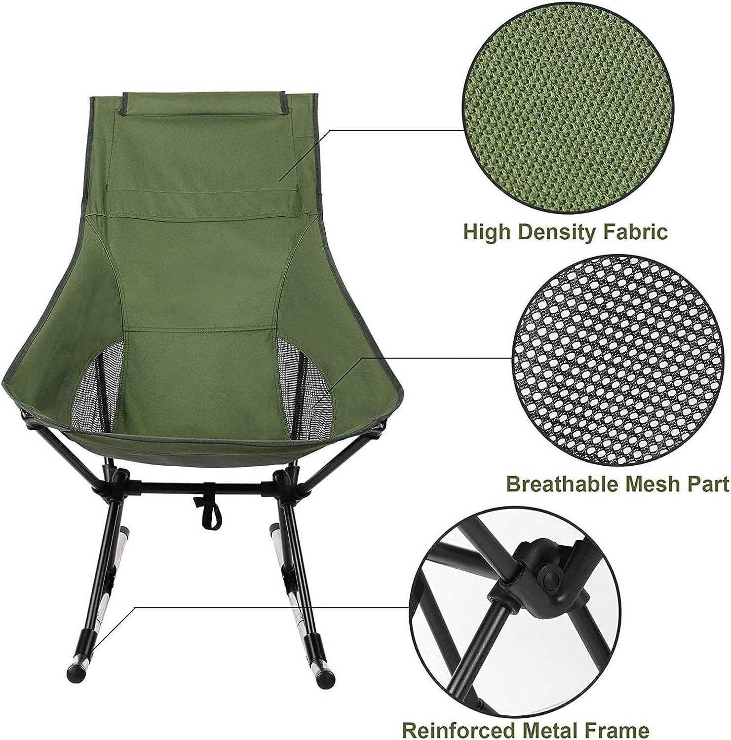 outdoor custom folding camp heavy duty camping chair manufacturers portable folding rocking camping chair foldable wholesale