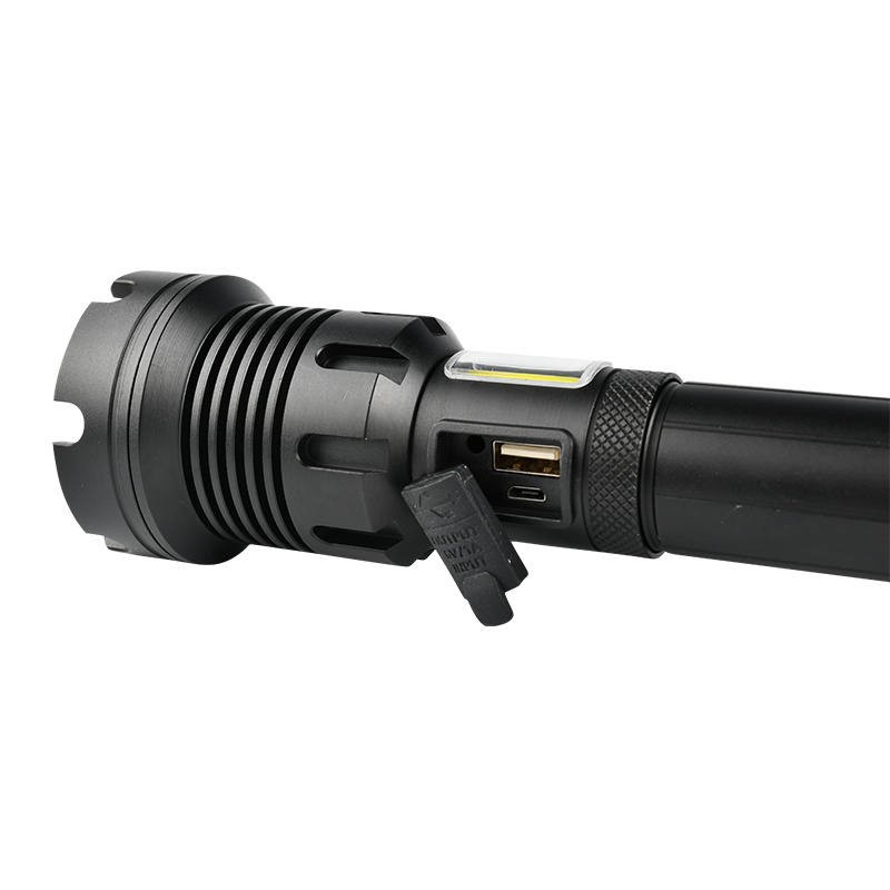 P90 LED flaShlight Aluminum Alloy Waterproof  Led Torch Use 18650 26650 For Outdoor XHP90 COB 7 Modes Powerful Flashlight