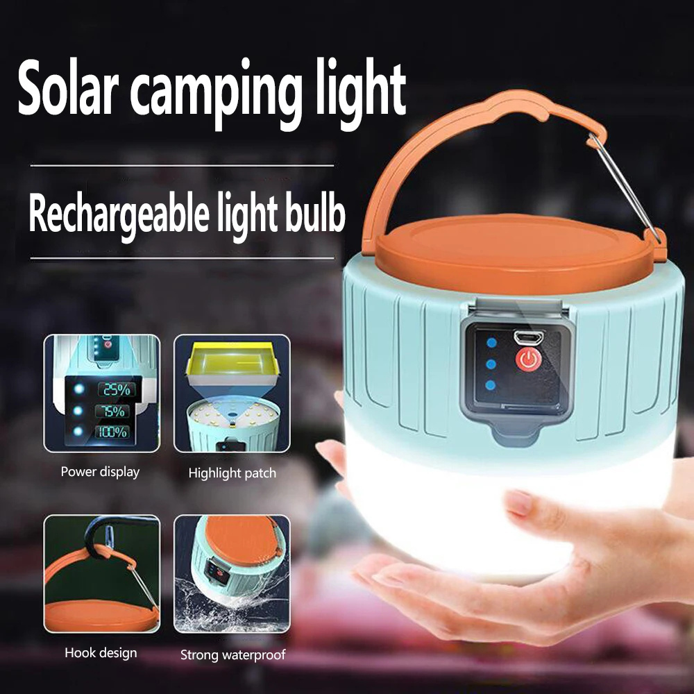 Multifunction Outdoor lampe solaire portable led solar emergency charging lamp LED Camping light Solar Lantern Rechargeable