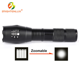 Factory wholesale IPX4 800 lumens 5 modes aluminum alloy waterproof tactical T6 led flashlight