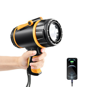 Powerful Super Bright Waterproof Torch Handle Light Flashlight LED Multifunction Flashlight Rechargeable For Hunting