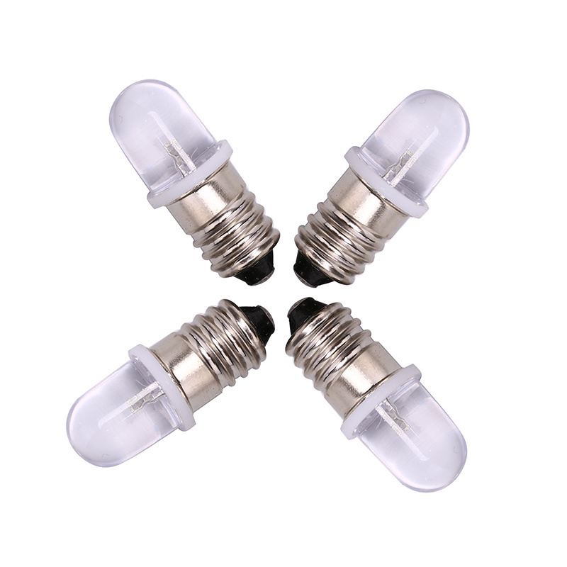 E10 Led Bulb E10 DC 3V 4.5V Instrument Bulb E10 Indicator Old Fashioned Flashlight Bulb