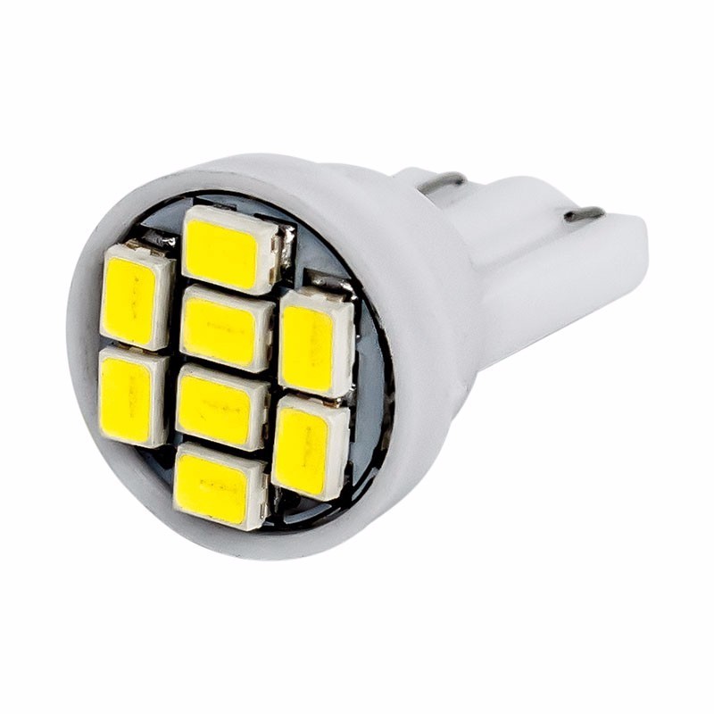 W5W T10 LED Bulb 8 SMD 1206 12V 24V 6000K Car 5W5 LED Light Interior Dome reading Wedge side Clearance License Plate Lamps White