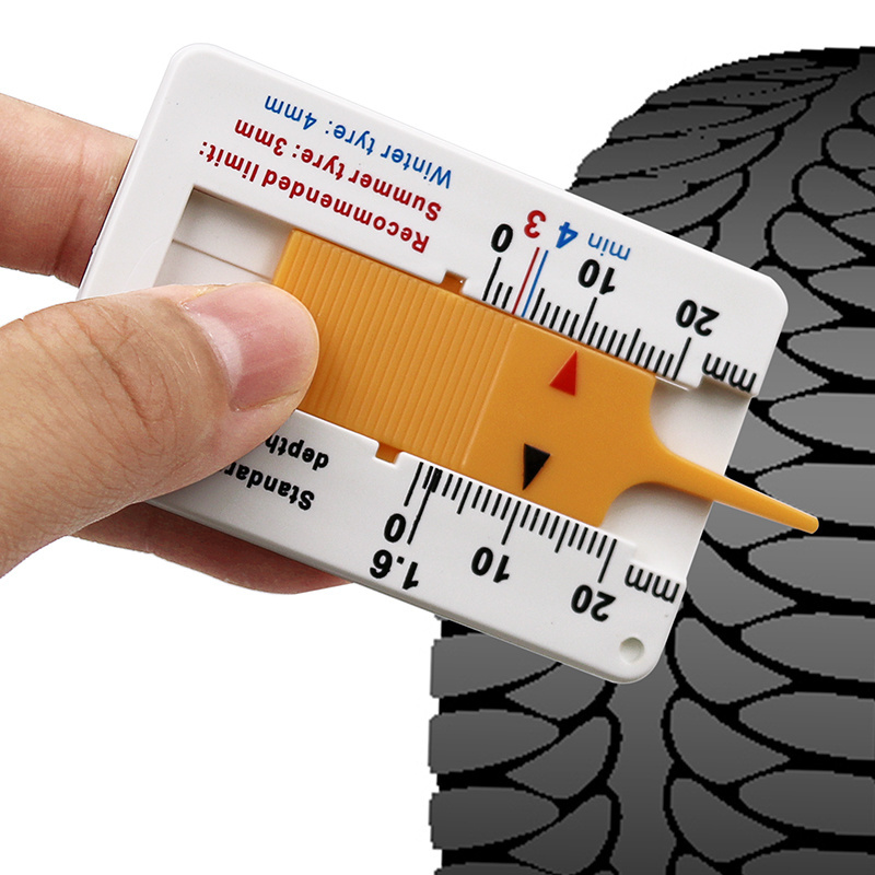 Auto Car Tyre Tread Depthometer Depth Indicator 0 -20mm Motorcycle Trailer Van Wheel Measure Tool Car Repair Tools