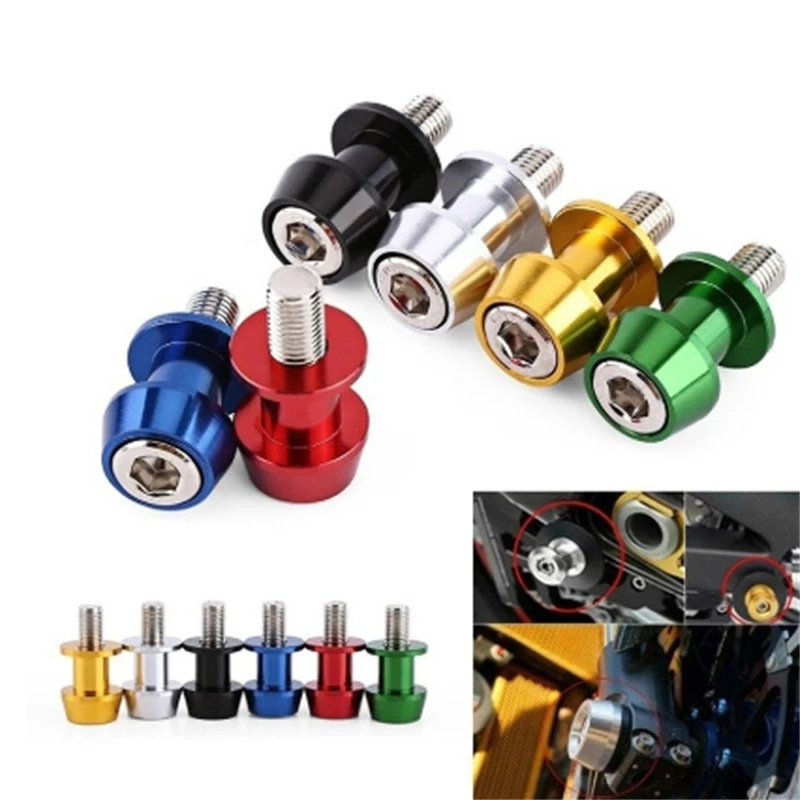 8mm Aluminum Motorcycle Stand Swingarm Spools Slider Stand Screw Swingarm Motorcycle Accessory