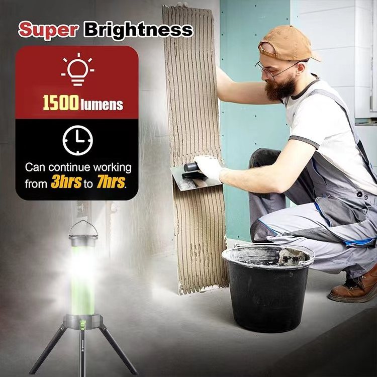 Rechargeable worklight lamp led cob work light standing working outdoor light