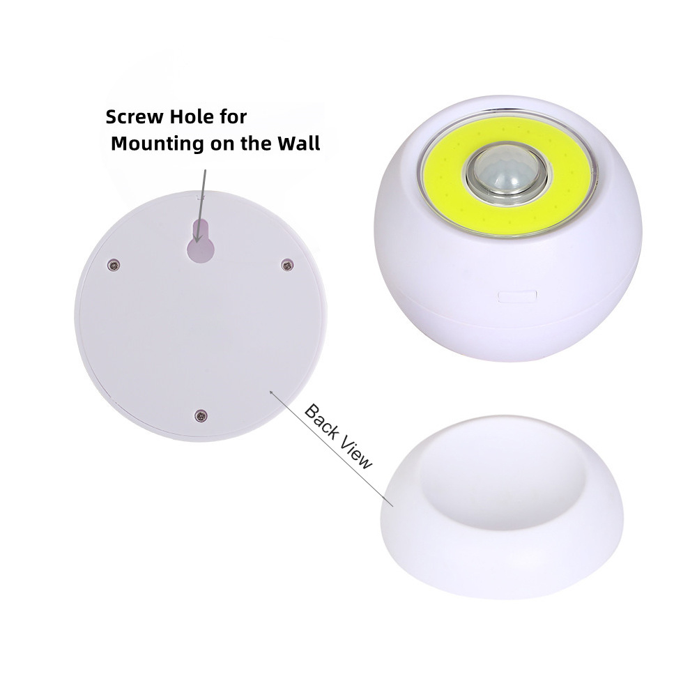 Waterproof Indoor/Outdoor LED Motion Sensor Light Battery Powered Wall Light Battery Operated Motion Spotlight