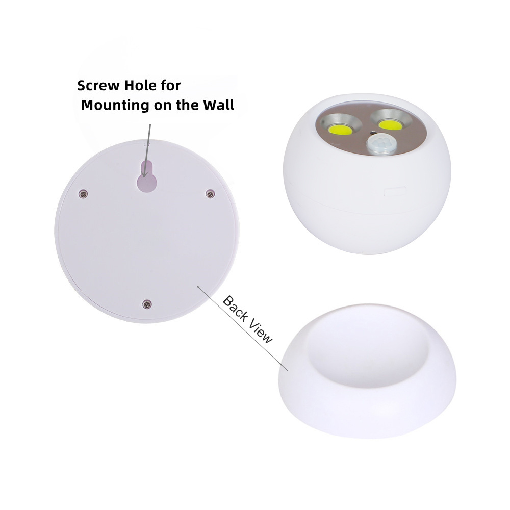 Battery Operated PIR Motion Sensor Night Light Wireless Security Light Lamp for Home Indoor Outdoor Driveway Garden Pathway