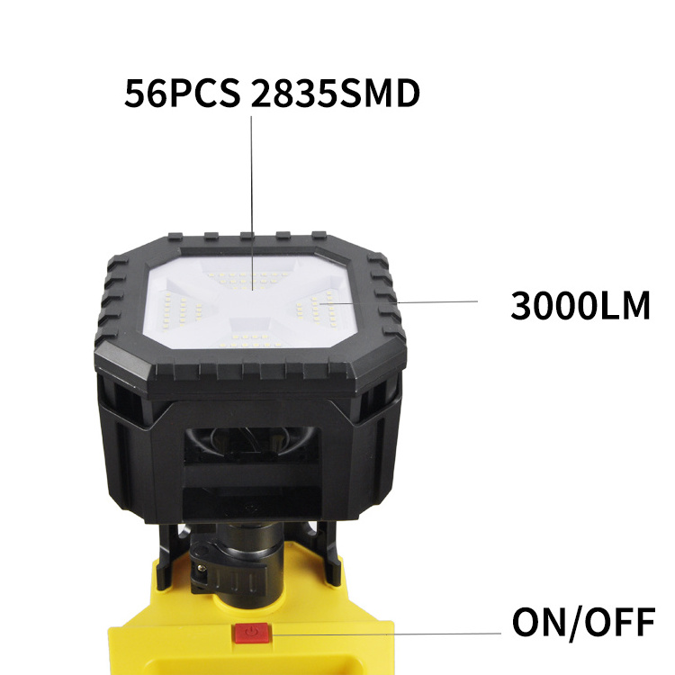 SUPER High lumen portable led rechargeable led work light led rechargeable work light with tripod work light with stand