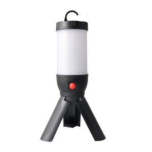 USB Rechargeable 360 LED Camping Work Led Light Lamp Tripod with hook tent lamp