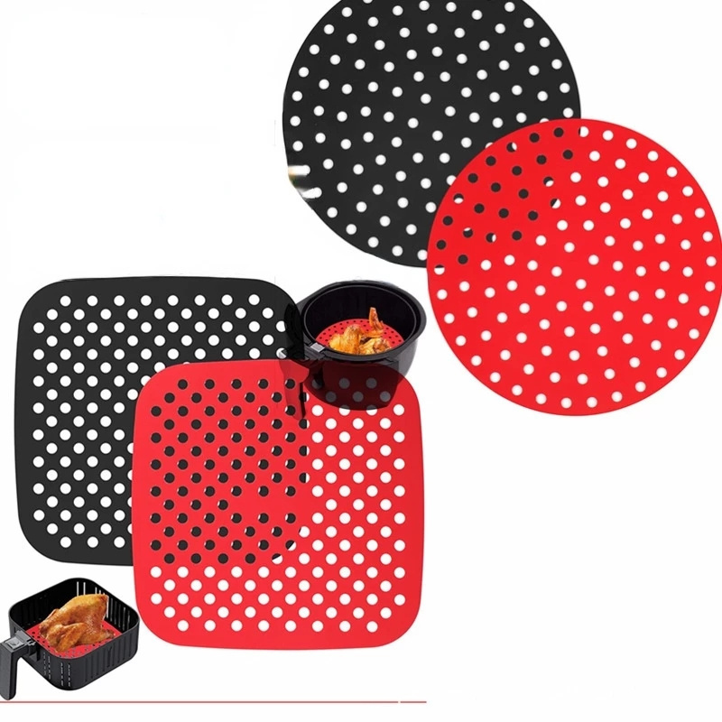 Silicone Air Fryer Pad Round Cake Mold Kitchen Silicone Insulation Liner Non-stick Pan Baking Pan Home