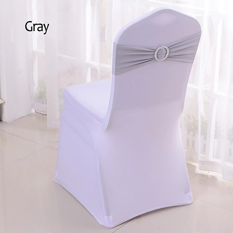 Spandex Chair Bands With Buckle Slider For Wedding Decorations Wholesale Chair Sashes Bow Not a chair cover