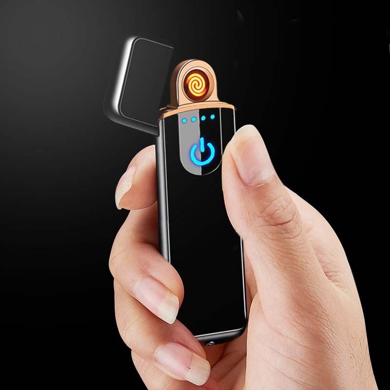 Touch Induction Mini USB Charging Lighter Charging Personality Creative Advertising Gift Electronic Cigarette Lighter