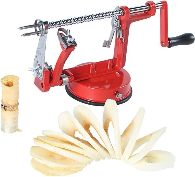 Creative Stainless Steel Hand-Cranked Fruit Peeler Apple Potato Slicer Home Kitchen Tools Quick Peeling Life Accessories