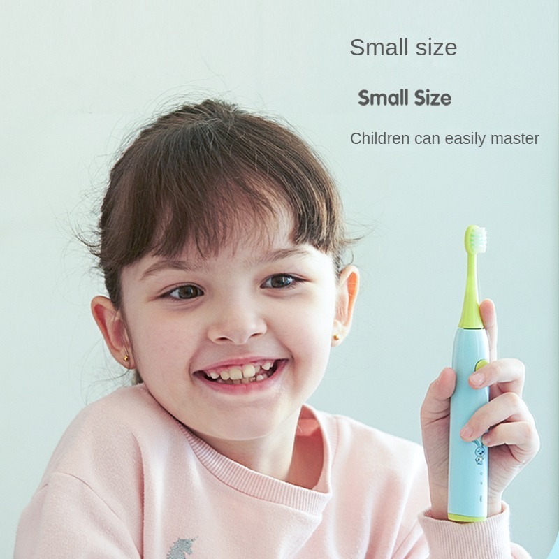 High frequency vibration soft DuPont bristles mini children's electric toothbrush is waterproof and rechargeable