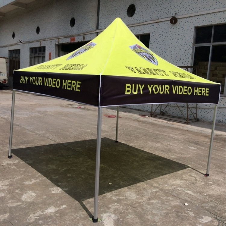 Customized Aluminum 3x3m trade show tent with 1 full wall 2 half side wall