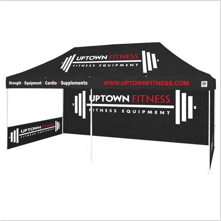 3x6M Outdoor advertising tent with 1 full wall and 2 half side wall