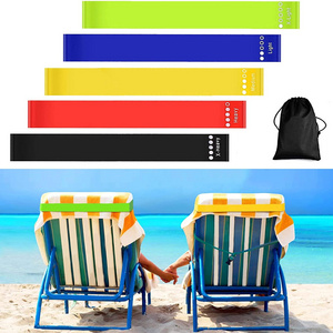 5 PCS Elastic Towel Bands Towel Clips for Beach Chairs Lightweight Wide Beach Towel Bands for Pool, Cruise Chairs