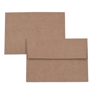 100% Natural  Plain Kraft CD Sleeve Customized eco-friendly brown Kraft Paper Packaging Manila Envelope With Glue