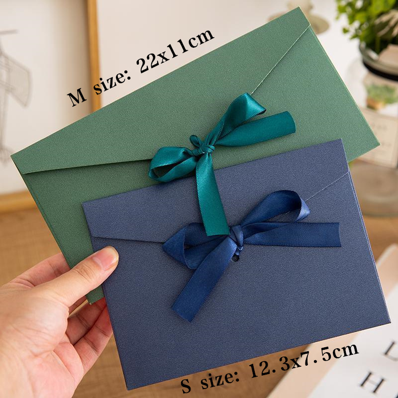 OEM large flat kraft envelope packaging case kraft paper box gift for scarf Handkerchief box for Wedding party gift box