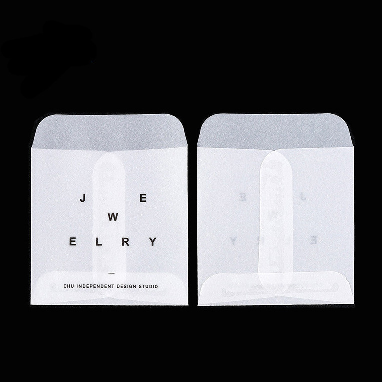 Mini White Pill Envelopes 2.25 X 3.5 Inch Drug Dispensing Buttons Packaging Transparent Envelope