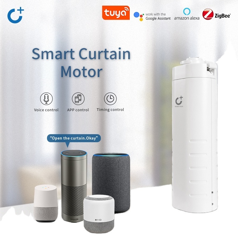 Wifi Smart Automatic Curtain Control System Smart life Motorized APP remote voice control Curtain motor track