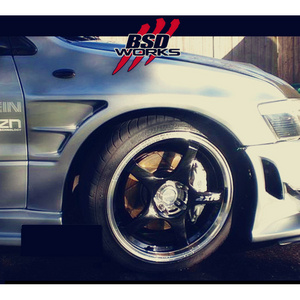 Carbonado D1 Style Carbon Fiber Fender wings for 2003-2006 Evo 8 9