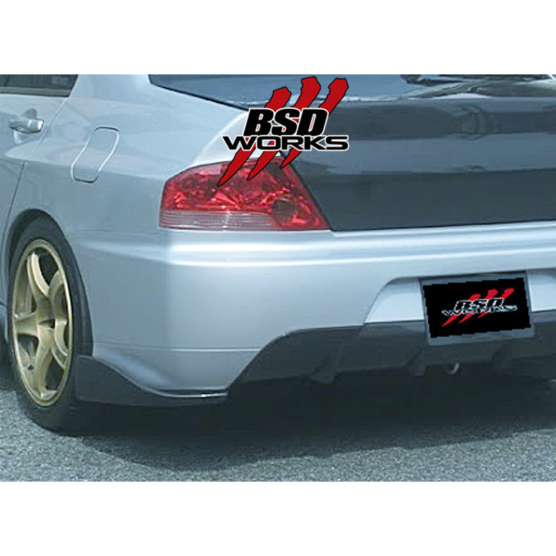 CS Carbon Fiber Rear Lip Fit Jdm Oem Bumper Only FOR 03-06 EVO 8 9 4Dr