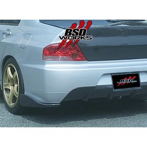 CS Carbon Fiber Rear Lip Fit Jdm Oem Bumper Only FOR 03-06 EVO 8 9 4Dr