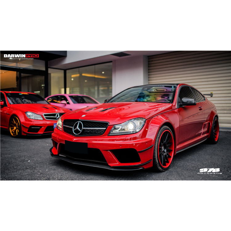 DarwinPRO BK Style Portion Carbon Fiber Body Kit For Mercedes C Class w204 coupe sedan Facelift