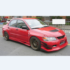 Carbonado Jp Style Fiber Glass Side Skirts for EVO 4Dr