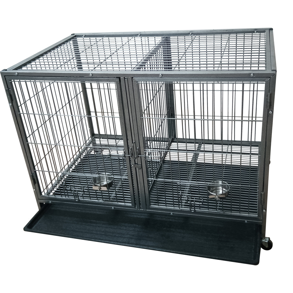 Heavy Duty Metal Dog Crate Cage 44