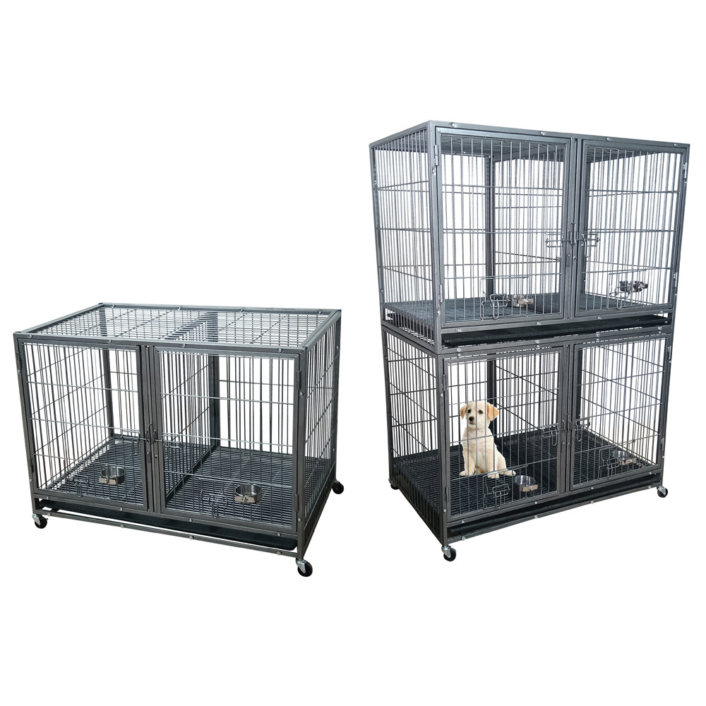 Heavy Duty Metal Dog Crate Cage 44