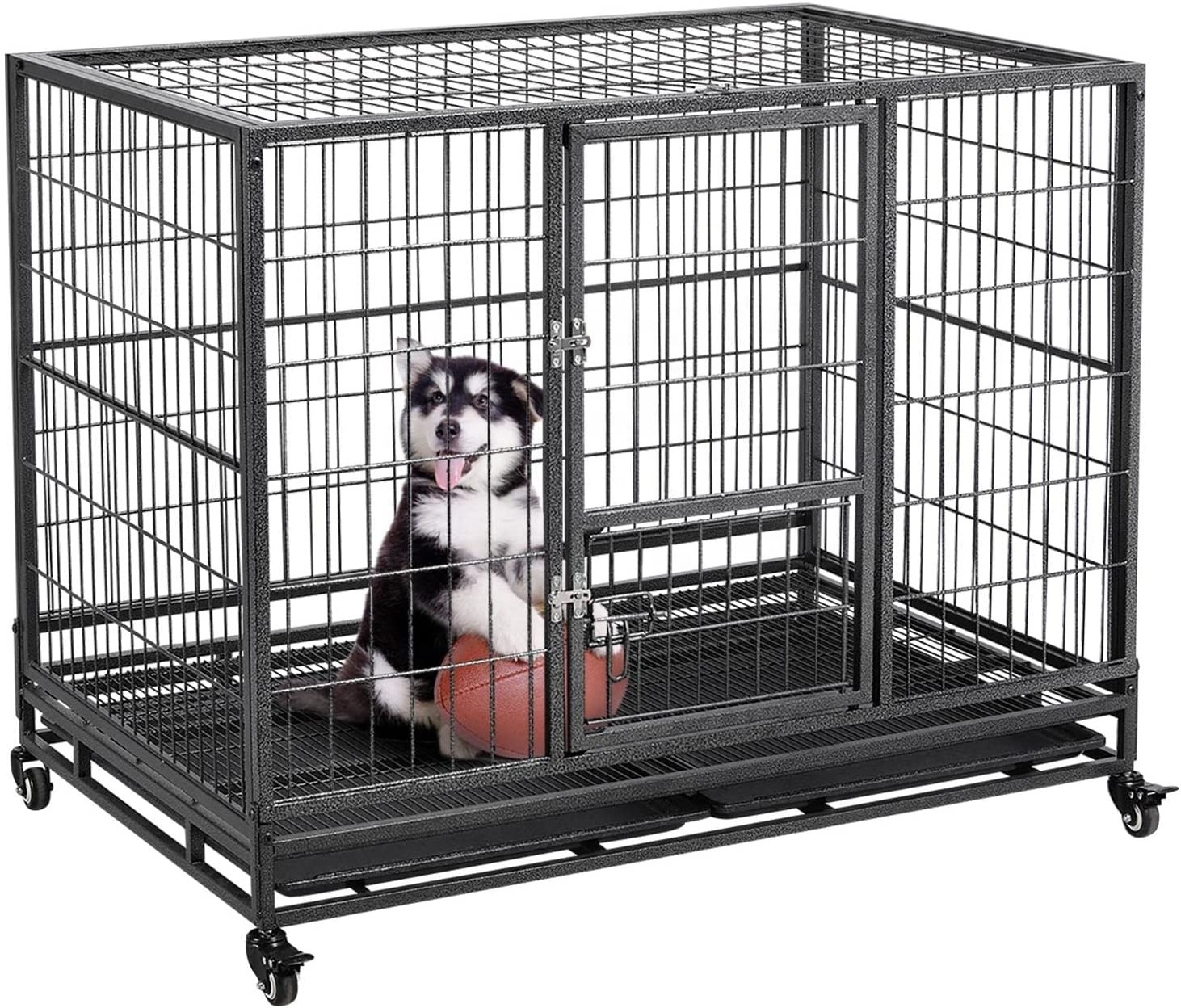 Portable Folding Large Metal Pet Dog Cages Carriers Houses Indoor Outdoor Kennel Crates