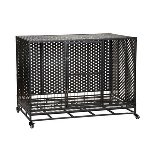 Heavy Duty Portable Metal Dog Crate Furniture XL Dog Travel Crate Cage Box For Large Dog