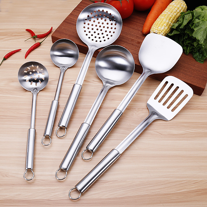 New Design Custom Kitchenware 7pcs set Colorful Stainless Steel Kitchen Utensils Set