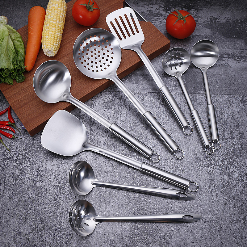 New Design Custom Kitchenware 7pcs set Colorful Stainless Steel Kitchen Utensils Set