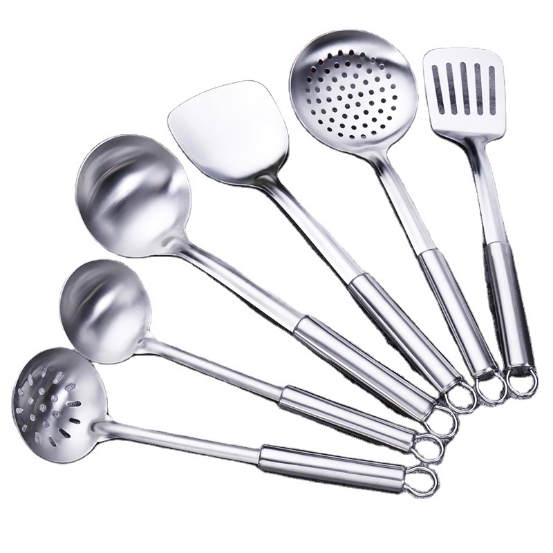 New Design Custom Kitchenware 7pcs set Colorful Stainless Steel Kitchen Utensils Set