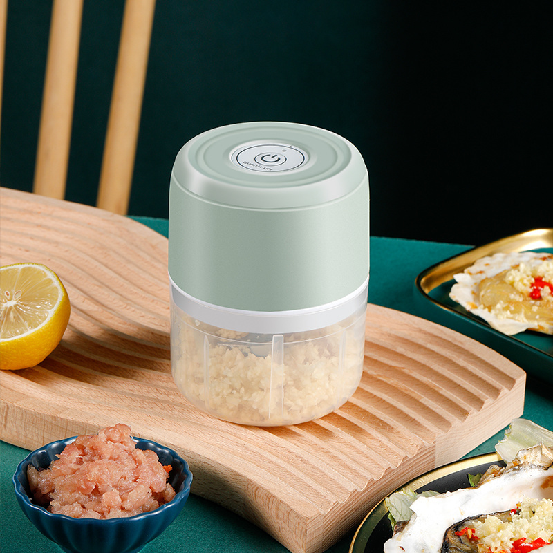 USB Portable Electric Garlic Chopper Mini  Food Processor Manual Chili Nuts Meat Garlic Onion Ginger Chopper Grinder Crusher