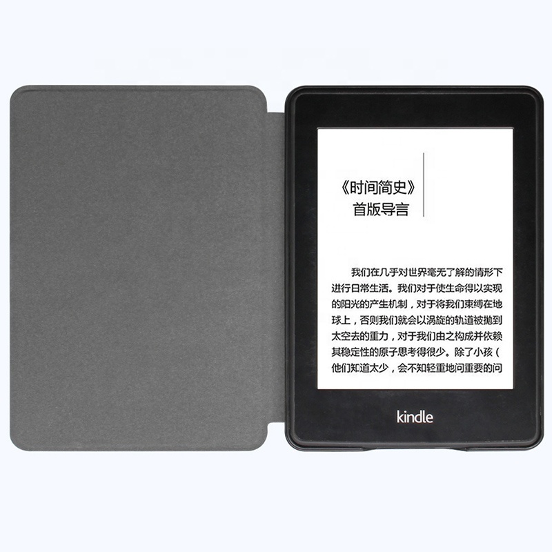 Shockproof Cloth Grain Soft TPU shell Bottom Hand Strap Fabric Smart Tablet Flip Cover For Kindle Paperwhite E-Book Case