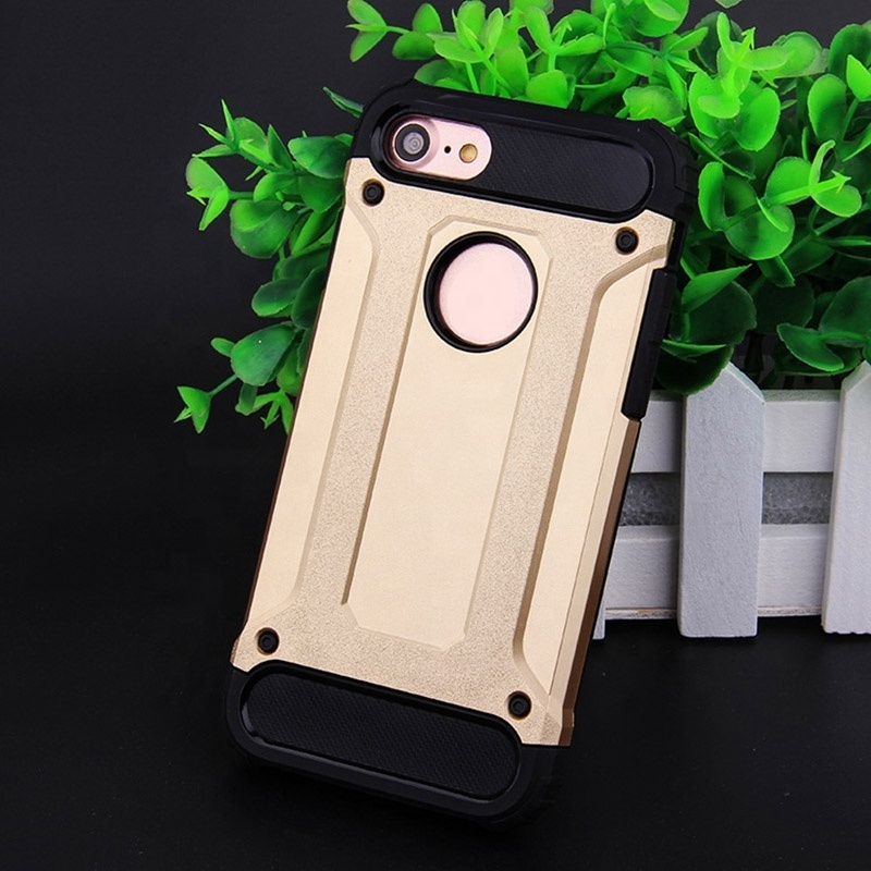 Steel phone case for Apple iphone series and metal material TPU PC cell phone protective covers for most of Samsung