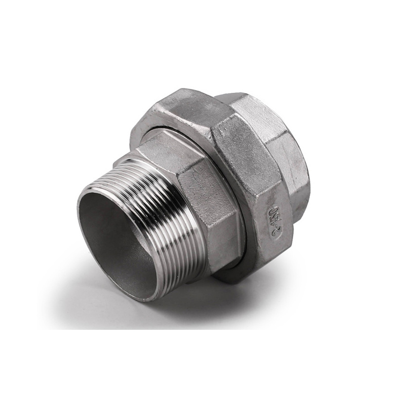 Forging High Pressure Stainless Steel SS304/SS316 NPT/BSPT Threaded/Screwed Pipe Fitting Union