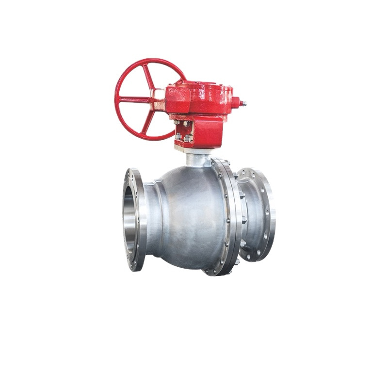 BSTV Industrial Valves 50mm SS 304/316/316L Gear Floating Flanged Type Ball Valve