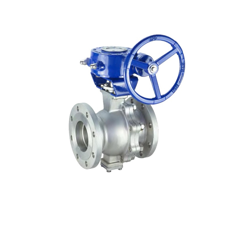 BSTV Industrial Valves 50mm SS 304/316/316L Gear Floating Flanged Type Ball Valve