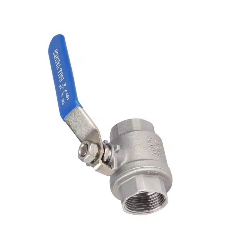 [Stock]1 1/4in DN32 / 201high quality chemical oil pipeline systems stainless steel 2PC floating threaded ball valve