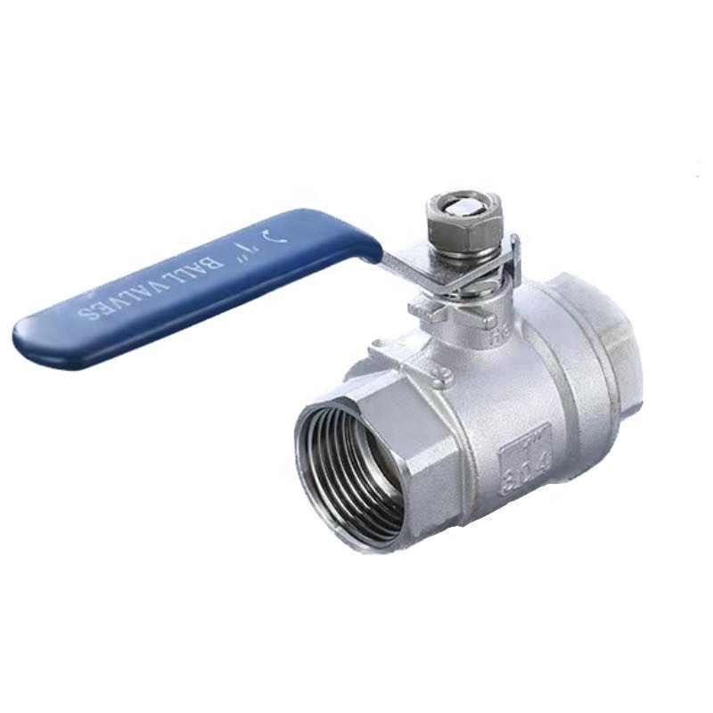 [Stock]1 1/4in DN32 / 201high quality chemical oil pipeline systems stainless steel 2PC floating threaded ball valve