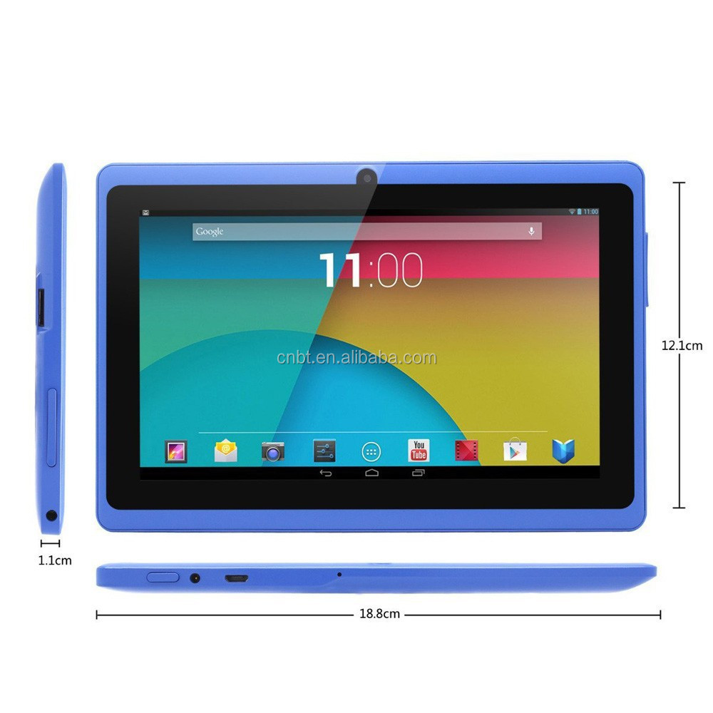 Cheapest 7 inch Q88 quad core android tablet with keyboard and silicon case for child