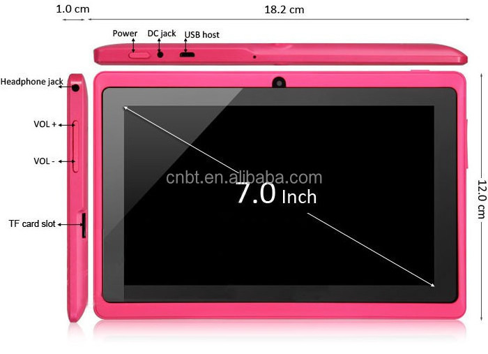 7inch china cheap price android tablet with Allwinner A33 quad core oem tablet pc with wifi for kids educational