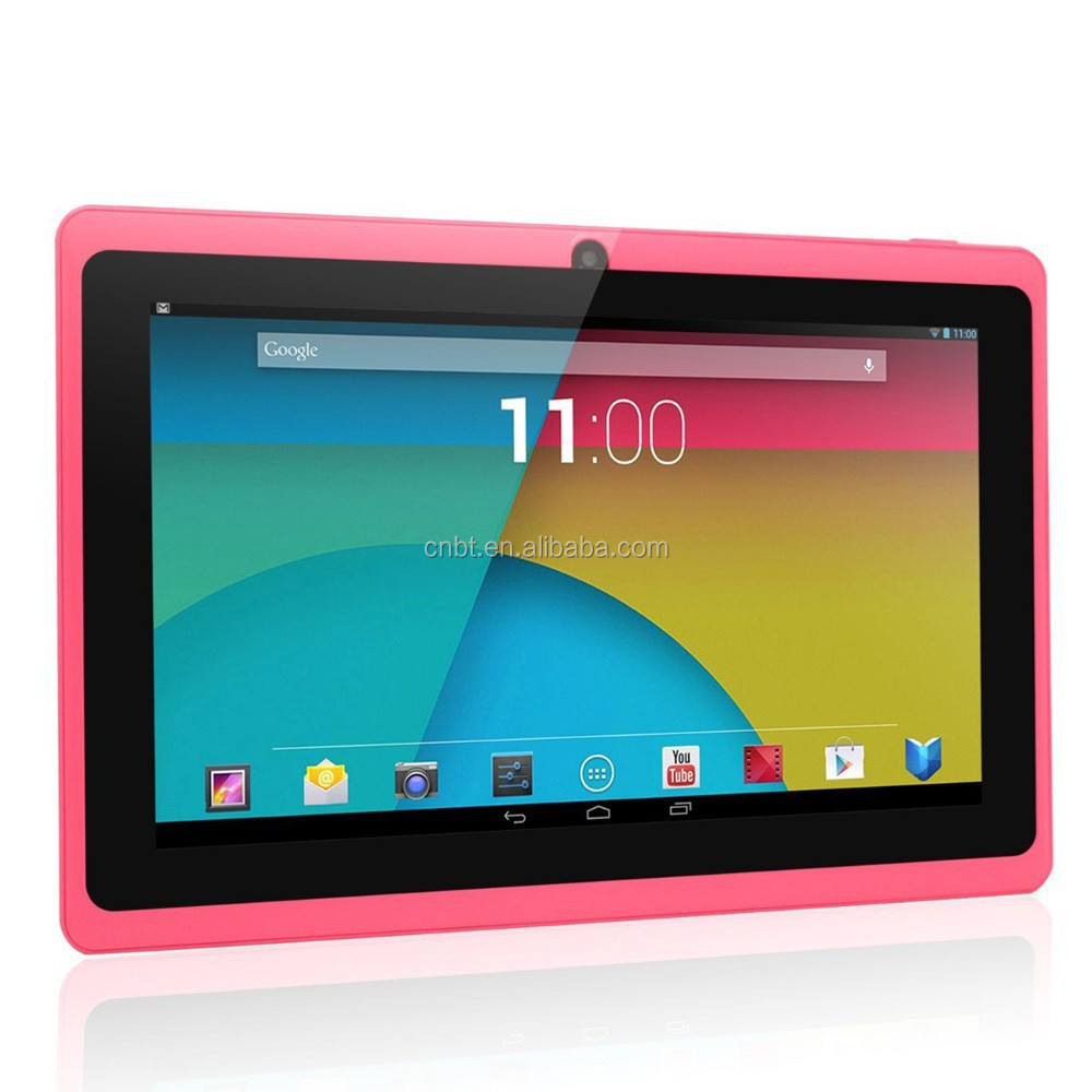 Cheapest 7 inch Q88 quad core android tablet with keyboard and silicon case for child