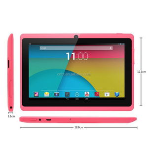 Cheapest 7 inch Q88 quad core android tablet with keyboard and silicon case for child